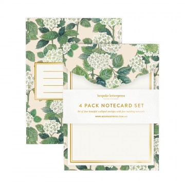 Notecard Set | Hydrangea | 4pk Notecard Set | Hydrangea | 4pk